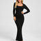 Long Sleeve Maxi Shapewear Dress