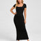 Short Sleeve Maxi Shapewear Dress