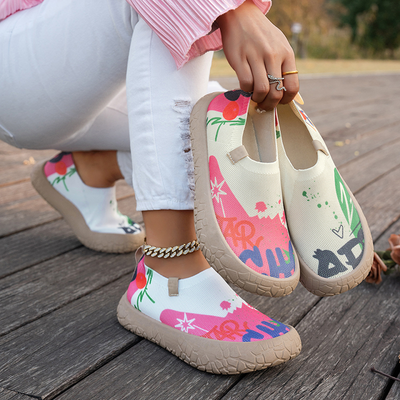 Graffiti Print Sneakers
