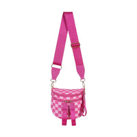 Checkered Hot Pink