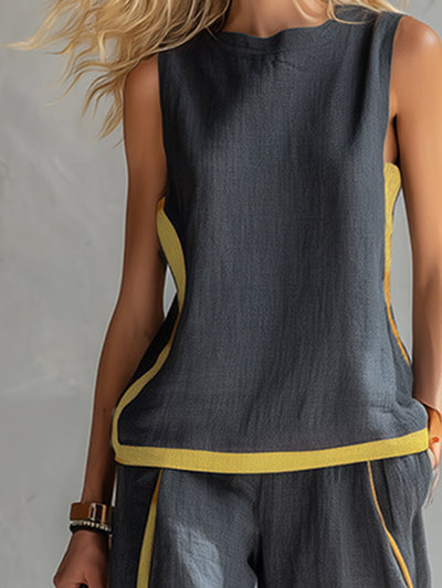 The Aurora Grey Linen Co-ord