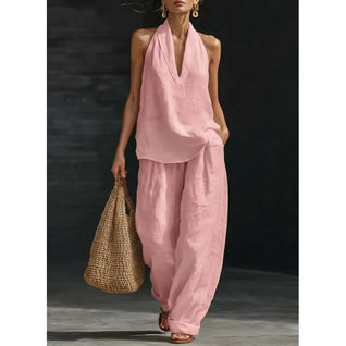 Boho Linen Two Piece Set