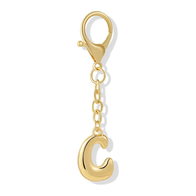Bubble Lettera Iniziale - Charm per borsa