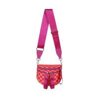 Checkered Hot Pink and Orange