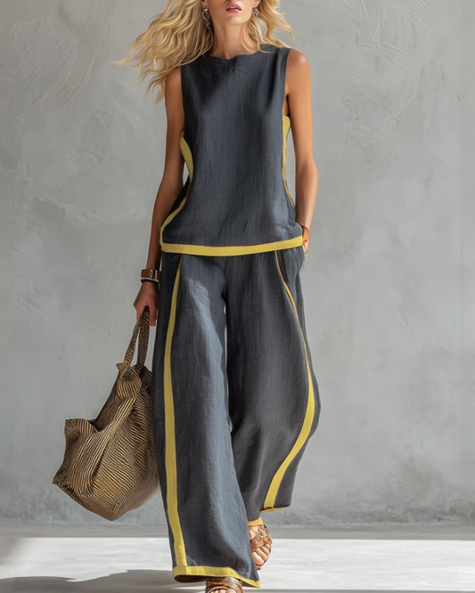 The Aurora Grey Linen Co-ord
