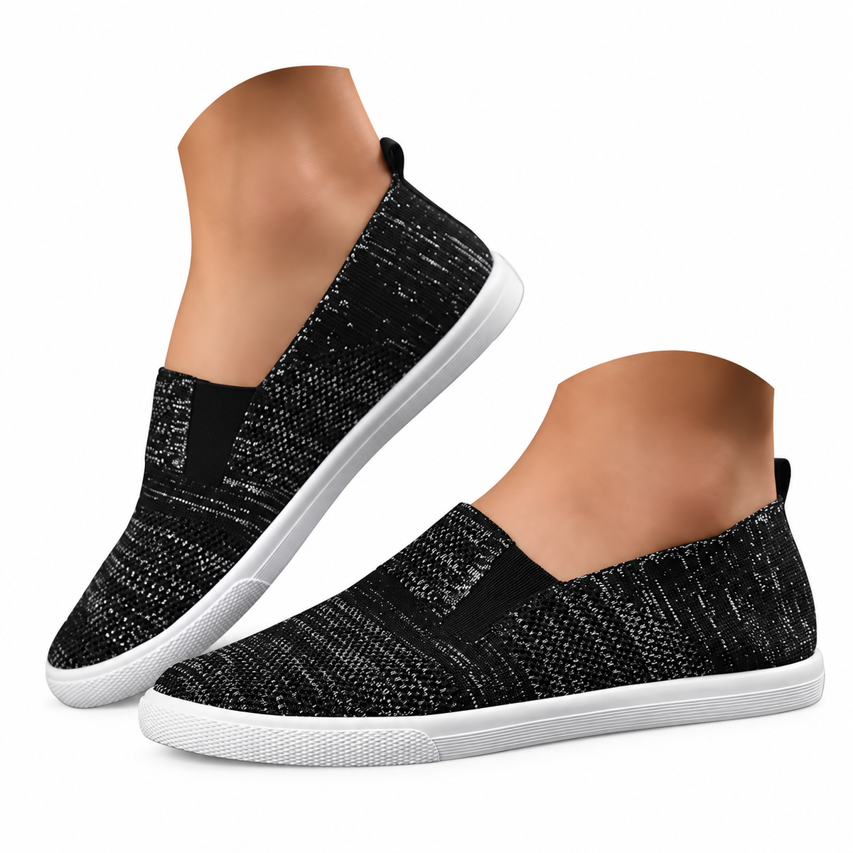 Scarpe Slip-On Donna Casual in Maglia Leggera