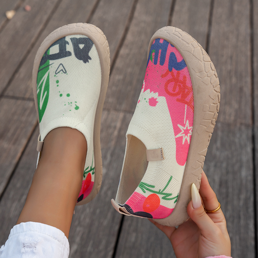 Graffiti Print Sneakers