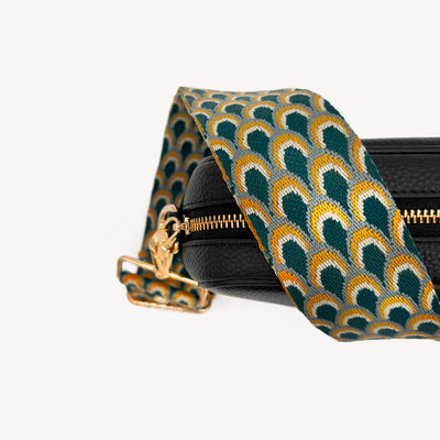 Teal Peacock Strap