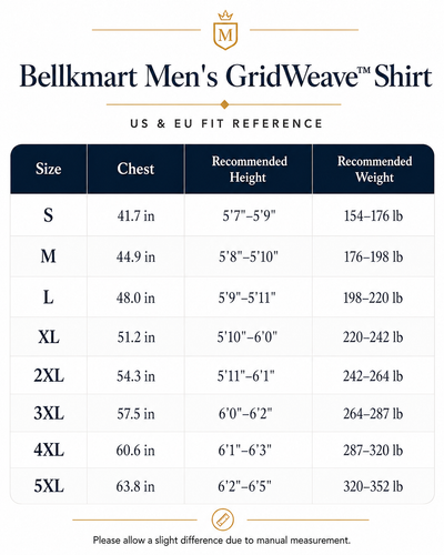 Bellkmart – Men’s GridWeave Ultra Comfortable Shirt