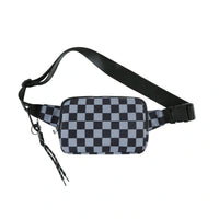 Checkered Gray and Black