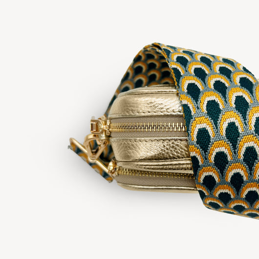 Teal Peacock Strap