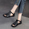 Pebbled Leather Sandals