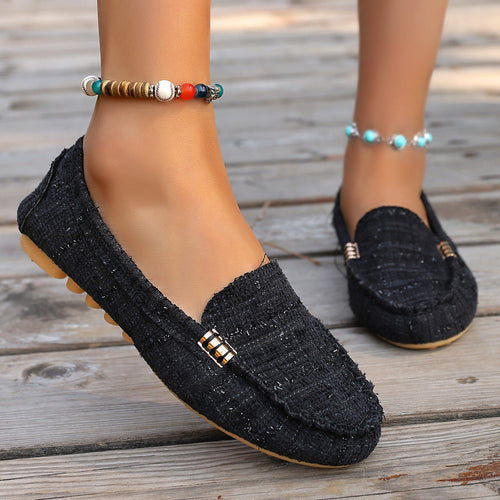 Buckle Detail Loafers