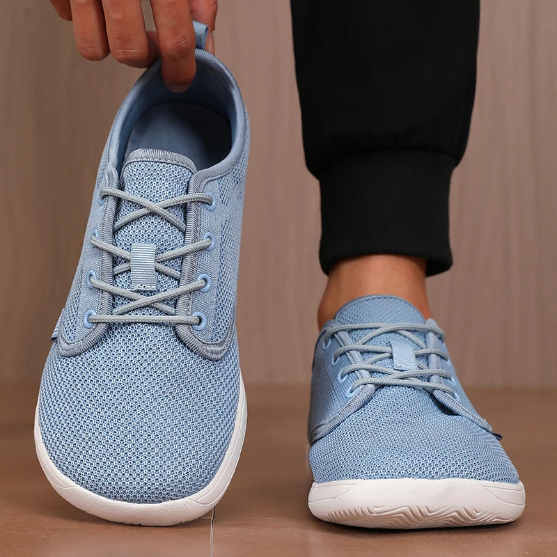 Scarpe Uomo a Punta Larga in Mesh Traspirante