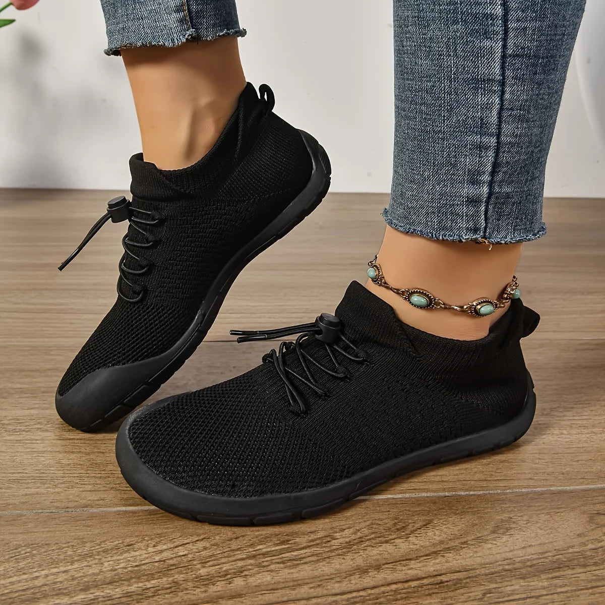 Sneakers Donna a Pianta Larga Minimaliste in Mesh