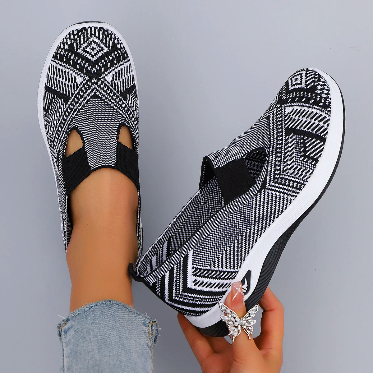 Scarpe Basse Donna in Mesh Traspirante