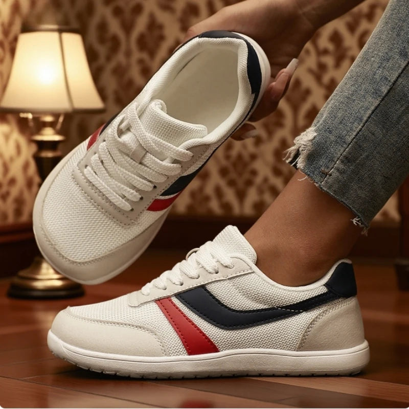 Sneakers Donna Barefoot a Punta Larga in Tela e Mesh