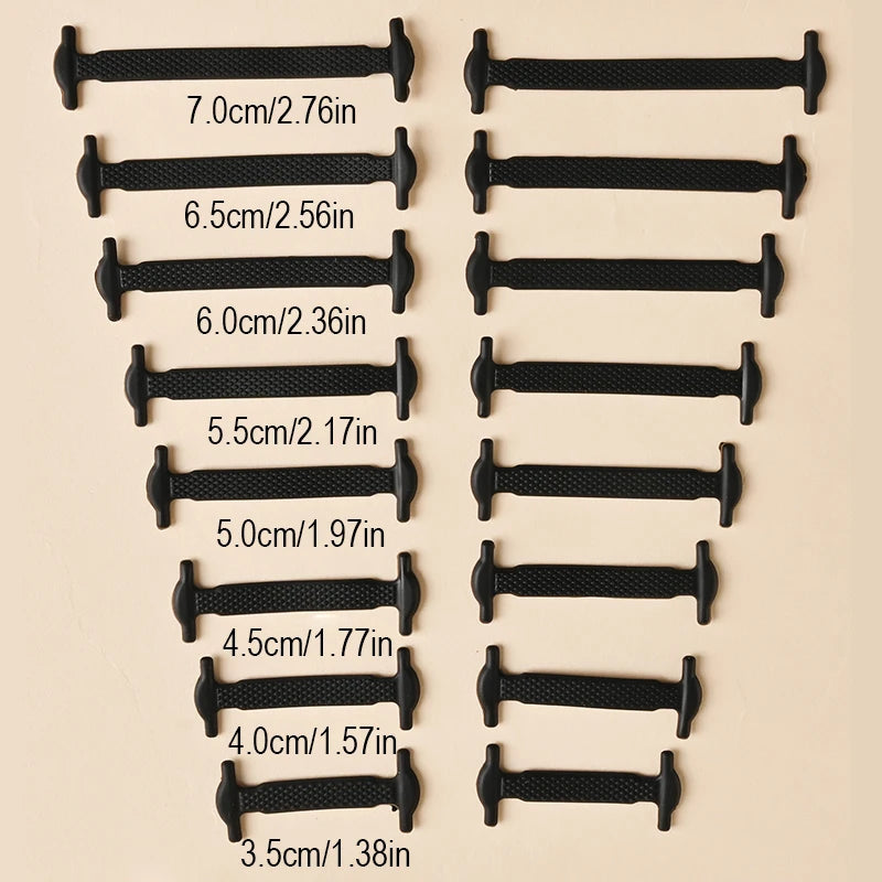 Lacci Elastici in Silicone senza Nodo - 16 Pezzi