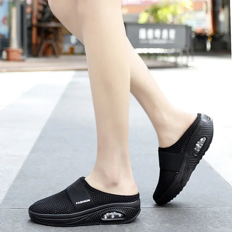 Scarpe Slip-On Donna con Suola Ammortizzante in Mesh