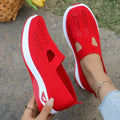 Sneakers Slip-On Donna Traforate in Maglia Traspirante