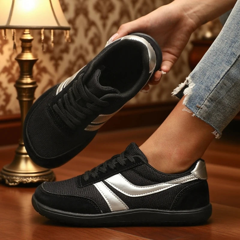 Sneakers Donna Barefoot a Punta Larga in Tela e Mesh