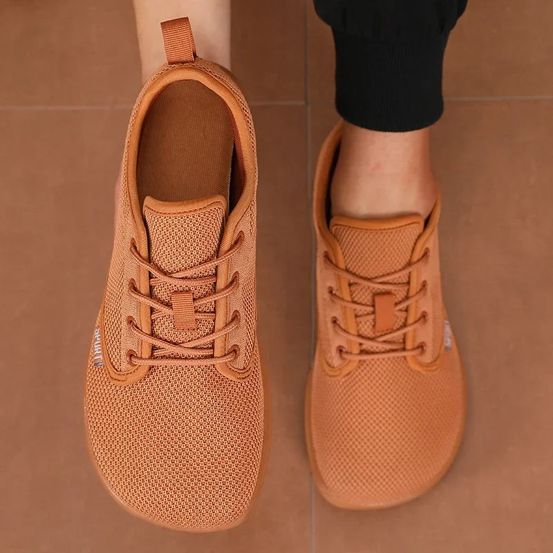 Scarpe Uomo a Punta Larga in Mesh Traspirante