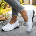 Sneakers Slip-On Donna in Maglia con Suola Rialzata