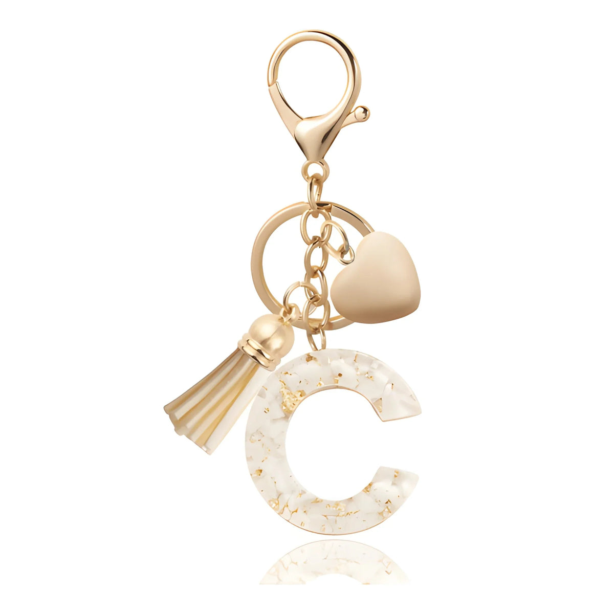 Iniziale dorata - Charm per borsa