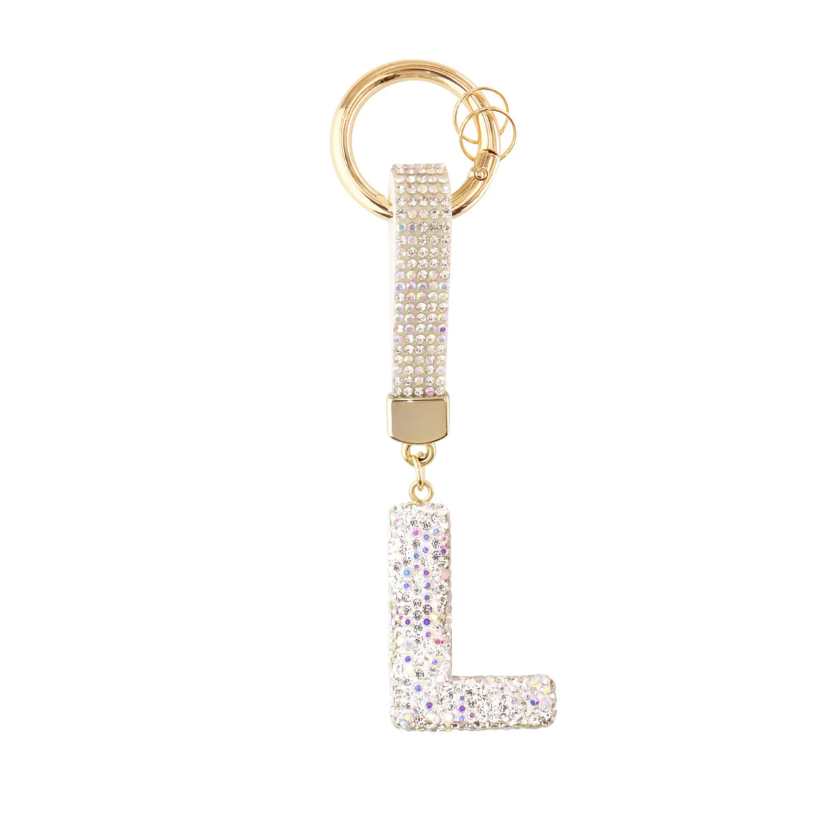 Iniziale Sparkle – Charm per borsa (Argento)