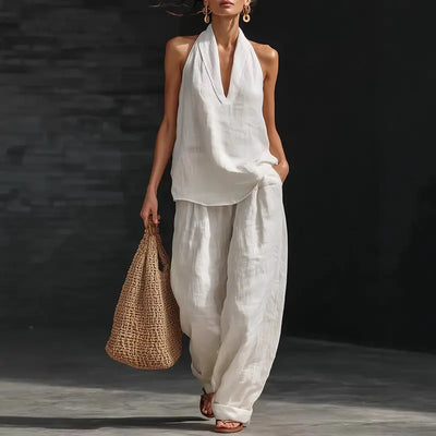 Boho Linen Two Piece Set