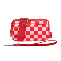 Checkered Pink and Red