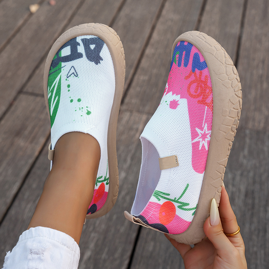 Graffiti Print Sneakers