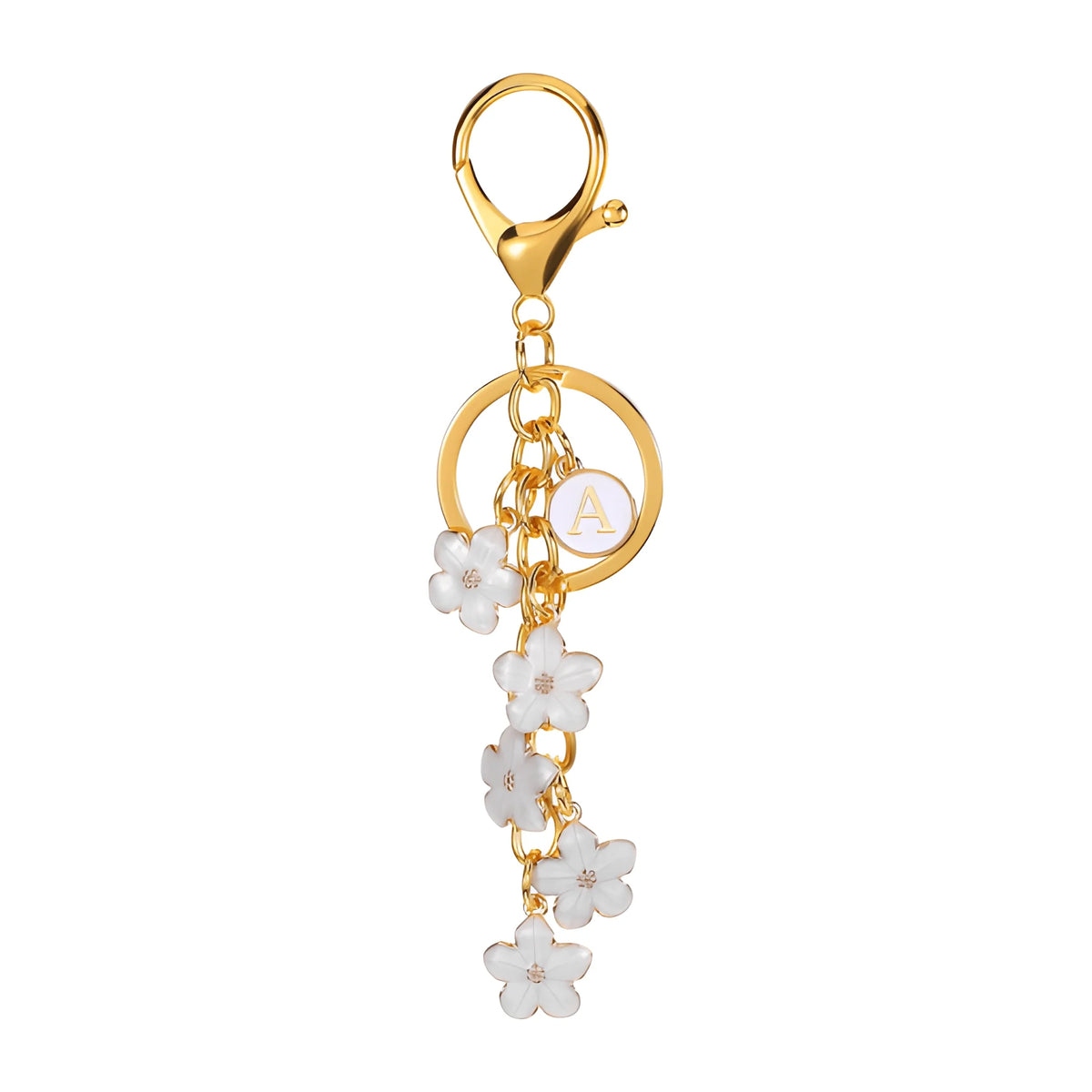 Fiore Margherita Iniziale - Charm (Bianco) - Vouzze