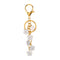 Daisy Flower Initial Letter - Bag Charm (White)