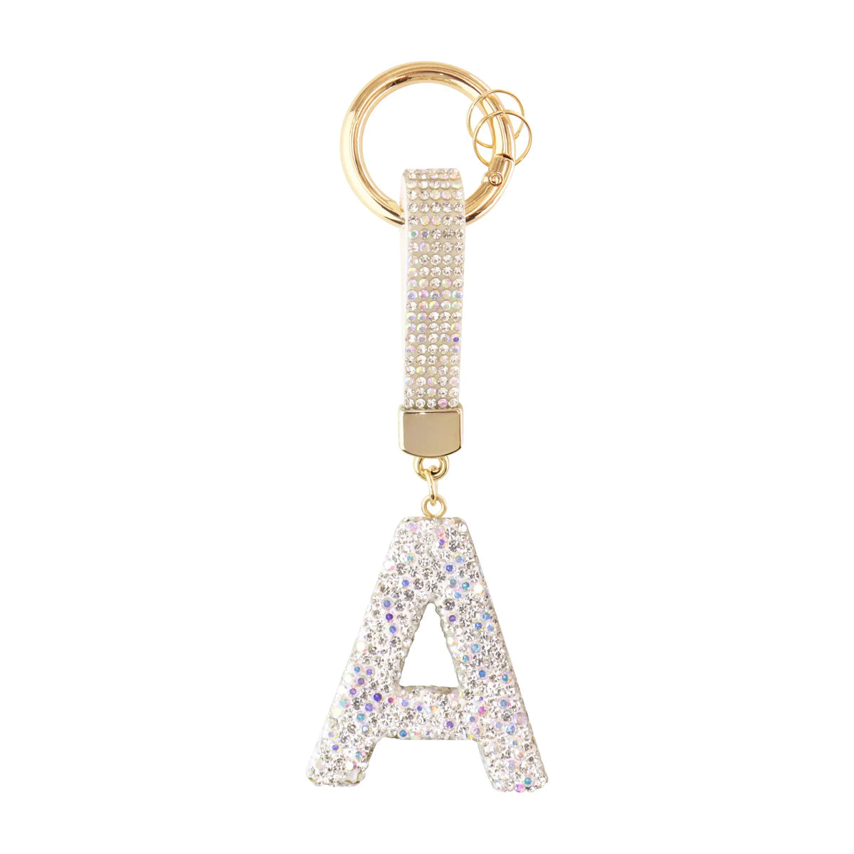 Iniziale Sparkle - Charm per borsa (Argento) - Vouzze