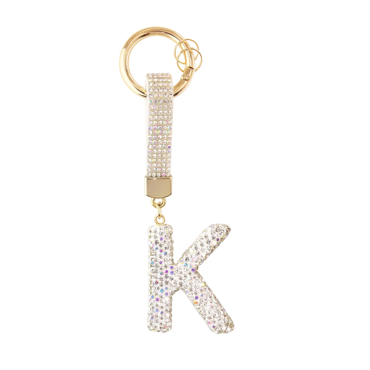 Iniziale Sparkle – Charm per borsa (Argento)