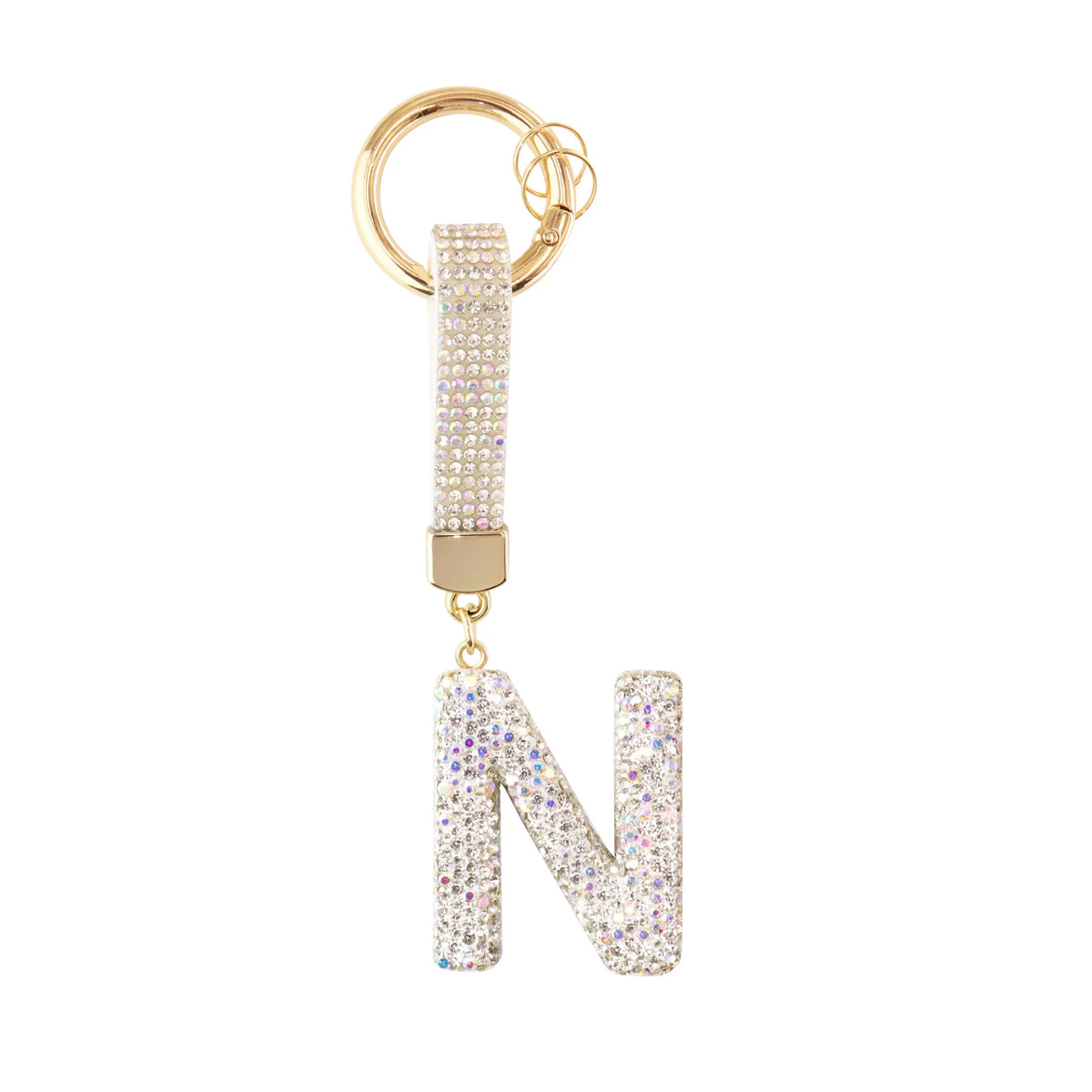 Iniziale Sparkle – Charm per borsa (Argento)