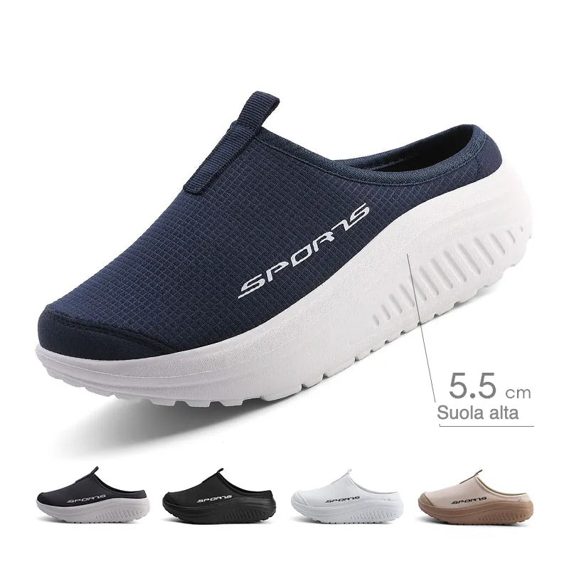 Sneakers Donna con Suola Alta e Morbida