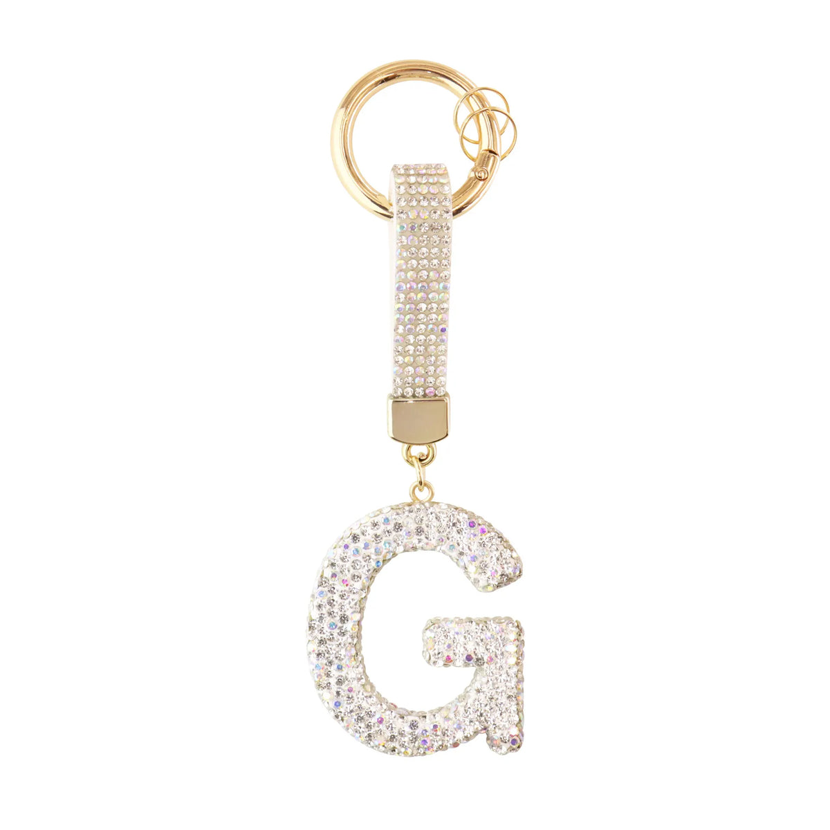 Iniziale Sparkle – Charm per borsa (Argento)