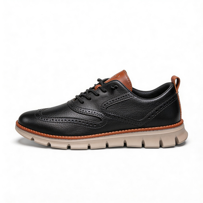 Leather slip-on comfortable men's shoes