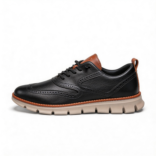 Leather slip-on comfortable men's shoes