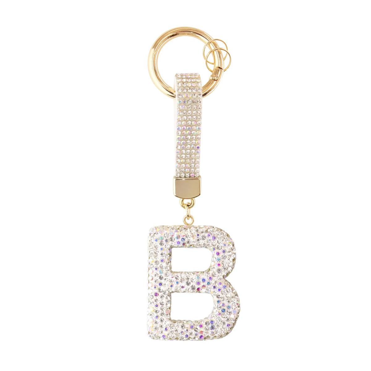 Iniziale Sparkle – Charm per borsa (Argento)