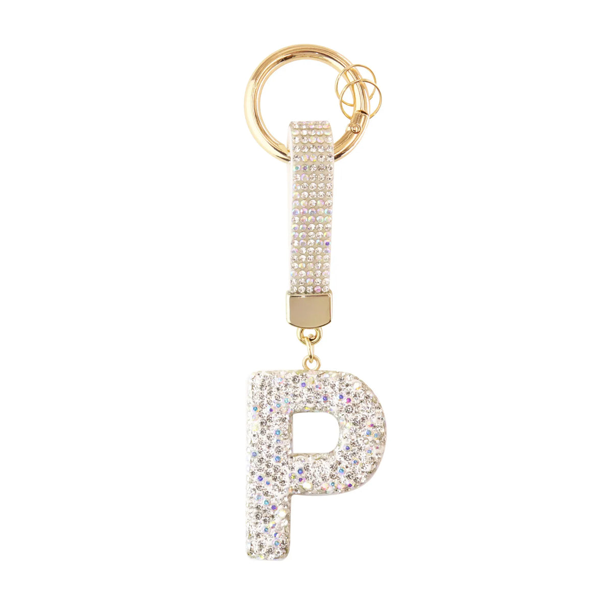 Iniziale Sparkle – Charm per borsa (Argento)