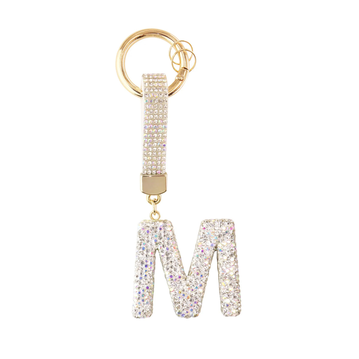 Iniziale Sparkle – Charm per borsa (Argento)