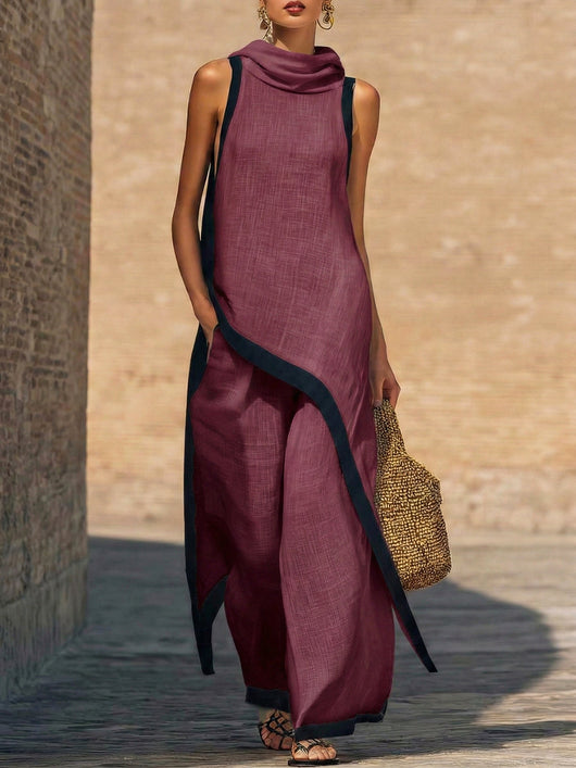 Conjunto Elegante en Lino y Algodón