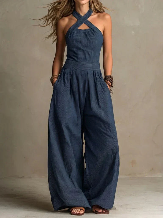 Soraya Linen Wide-Leg Jumpsuit
