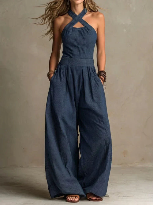 Soraya Linen Wide-Leg Jumpsuit
