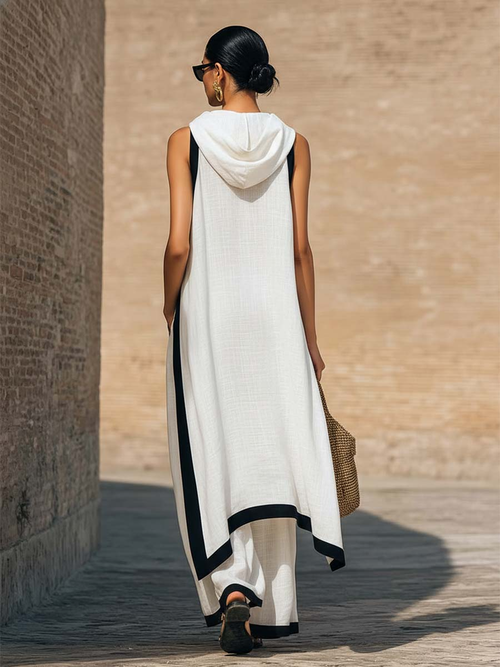 Conjunto Elegante en Lino y Algodón