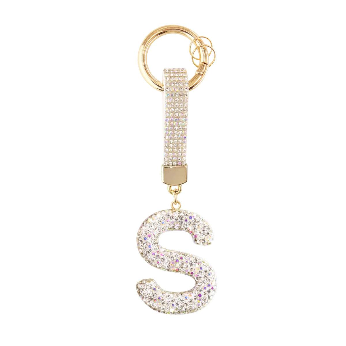 Iniziale Sparkle – Charm per borsa (Argento)