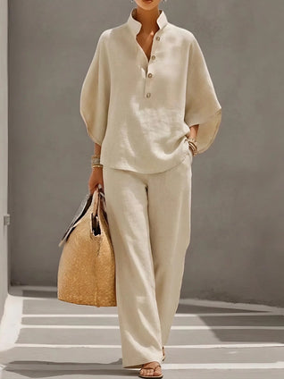 Linen Cotton Two-Piece Set